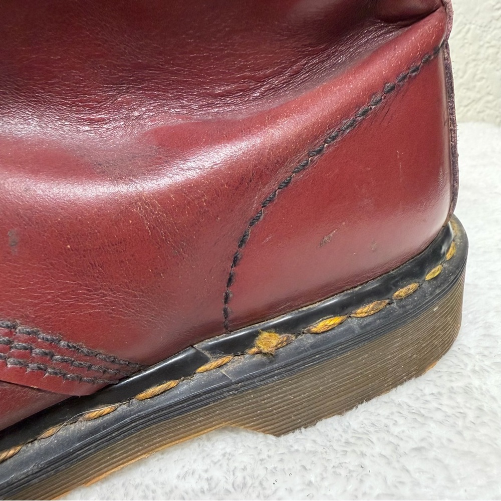 Dr. Martens Burgundy 1460 8 eyelet lace up leather boots unisex Size - Picture 4 of 13